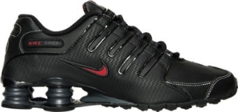 Nike Men's Shox NZ Running Shoes | Black/Varsity Red/White/Anthracite